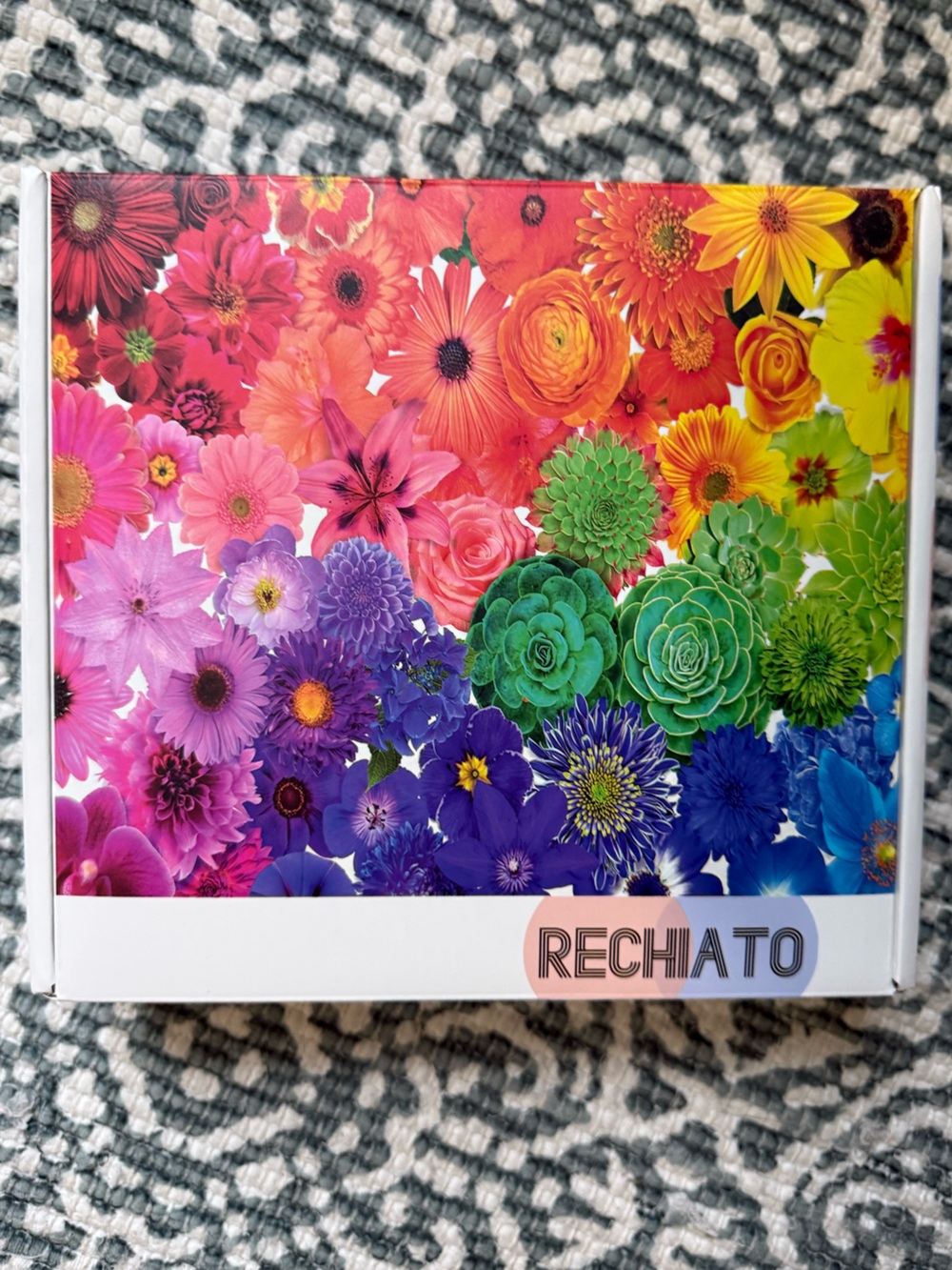RECHIATO 1000 Pieces Flower Puzzle for Adults